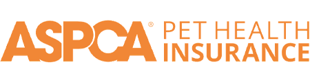 Logo of ASPCA Pet Health Insurance in orange and gray colors.